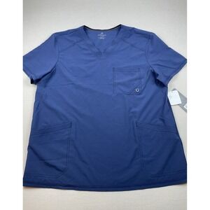 Cherokee Infinity Mens V-Neck Scrub Top CK900A with Rib Knit Back Panels Size XL
